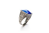 Ringe Antracite Herr Anelli in Silber Lapislazzulo A36 RE BLU - A36 RE BLU